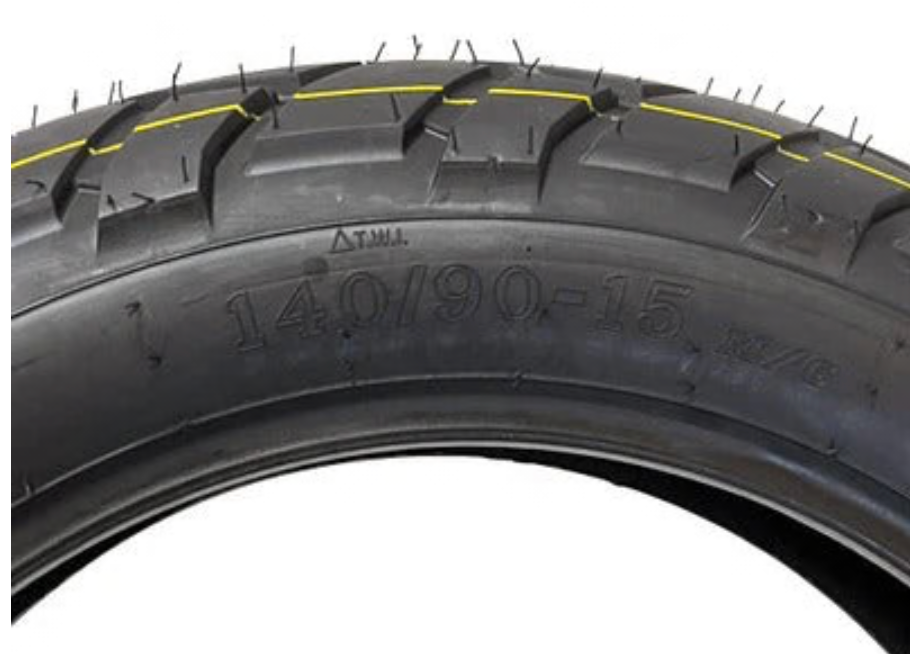 TIRE 140/90-15 -TUBELESS 4PR - STREET. MODEL P36